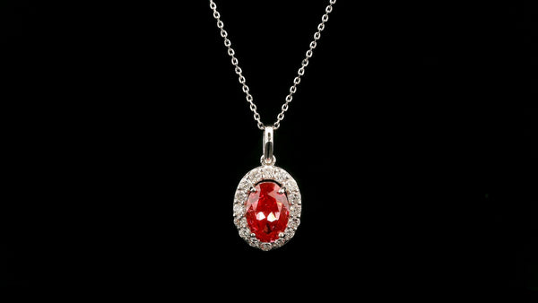 2.41 Carats Pink Lab Grown Diamond 14K Gold Pendant