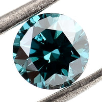 0.64 Blue Diamond Round Loose Gemstone