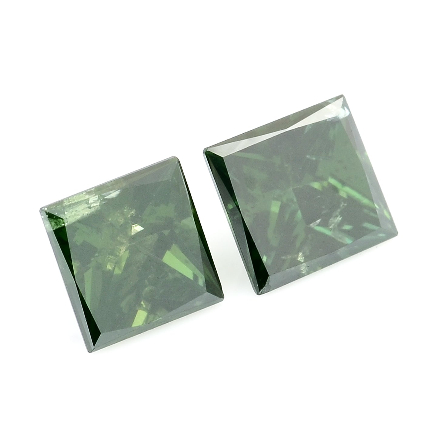 0.58 Green Diamond Sqaure Loose Gemstone