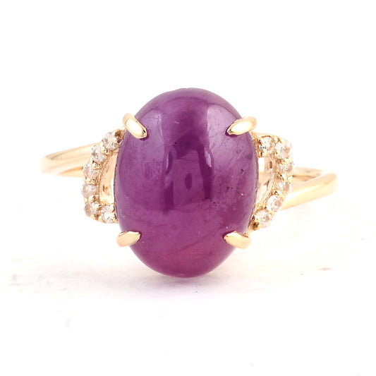 7.59 Ct Oval Ruby 14K Gold Ring