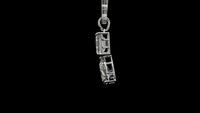 4.05 Carats Lab Grown Diamond 14K Gold Pendant