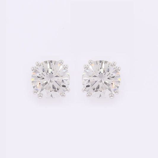 2.17 Carats Lab Grown Diamond 14K Gold Earrings