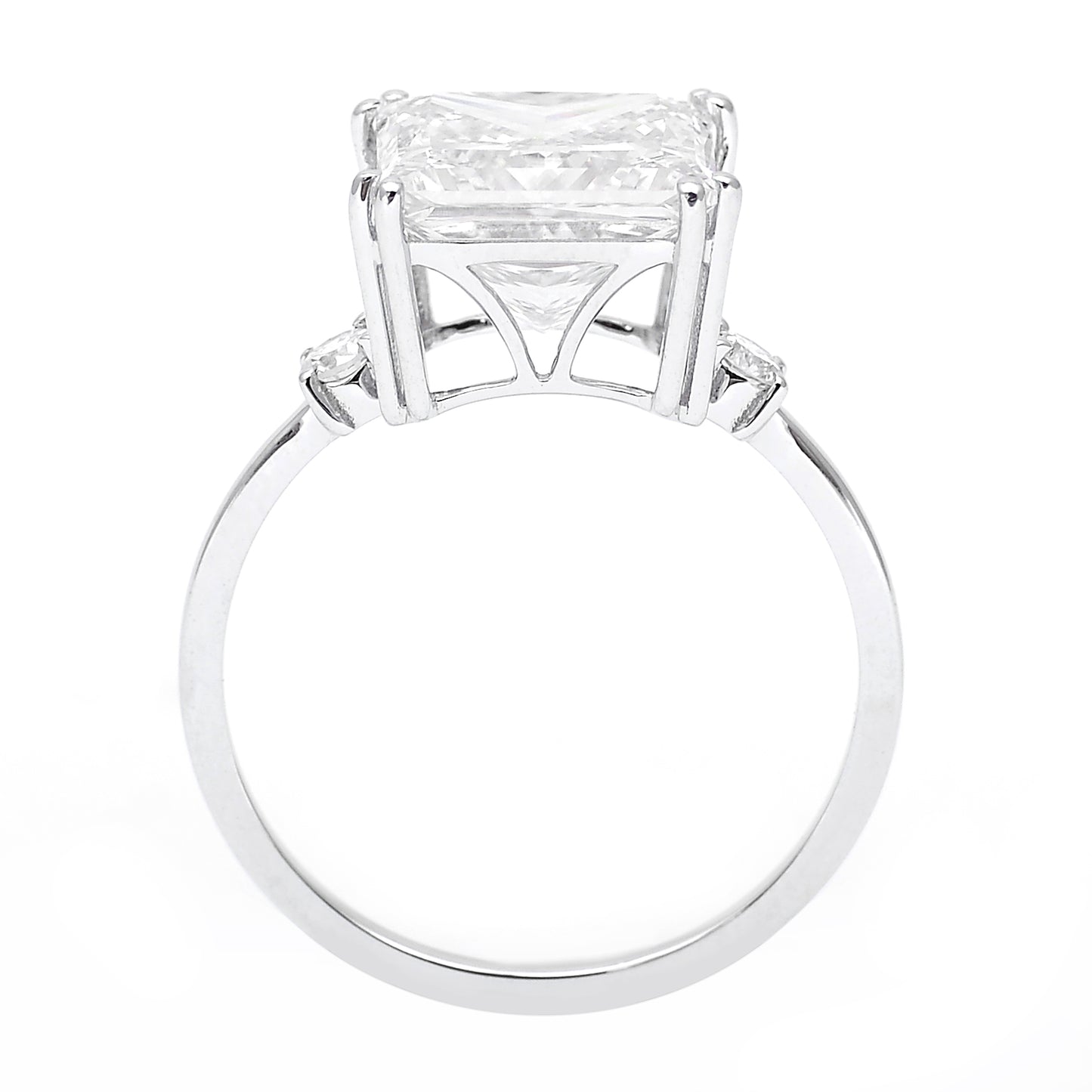 4.46 Carats Lab Grown Diamond 14K Gold Ring