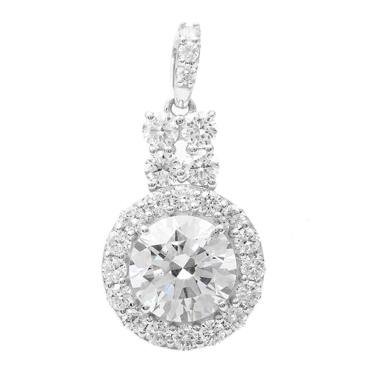 2.37 Carats Lab Grown Diamond 14K Gold Pendant