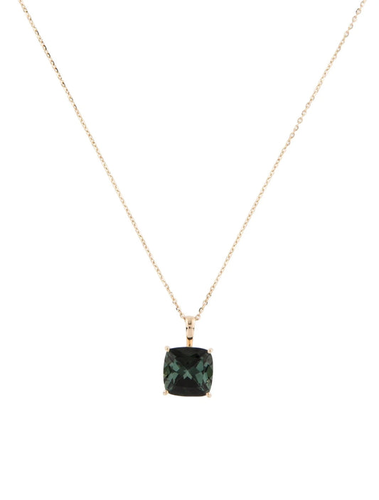 14K Tourmaline Pendant Necklace