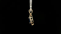3.42 Ct Oval Natural Sapphire 14K Gold Pendant