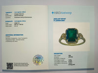 2.48 Ct Octagon Natural Emerald 14K Gold Ring