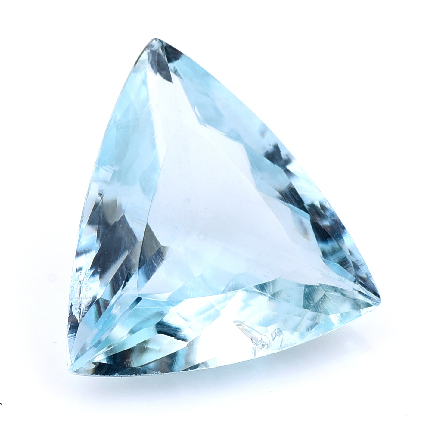 4.45 Natural Beryl Aquamarine Triangular Mixed Cut Gemstone