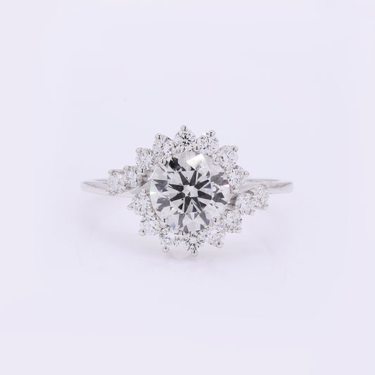 2.02 Carats Lab Grown Diamond 14K Gold Ring