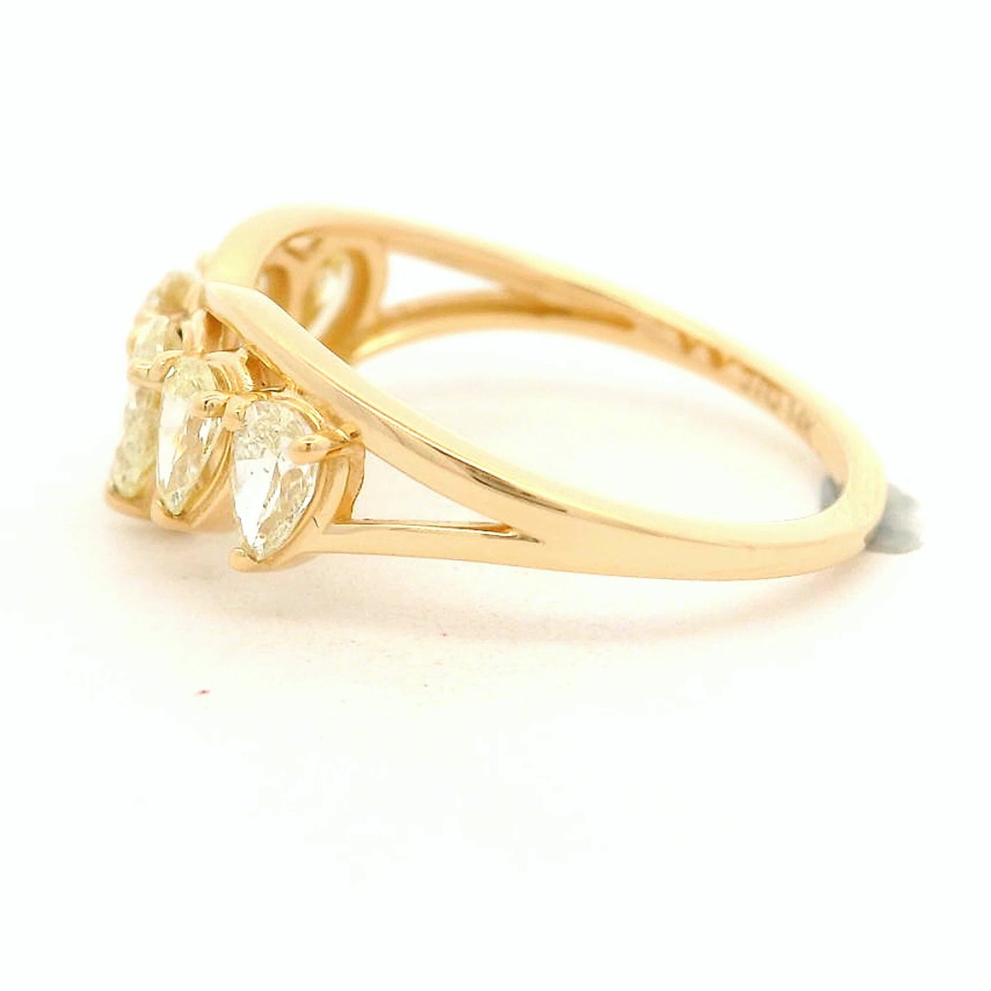 1.17 Ct Pear Diamond 14K Gold Ring