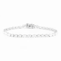 4.39 Carats Lab Grown Diamond 14K Gold Bracelet
