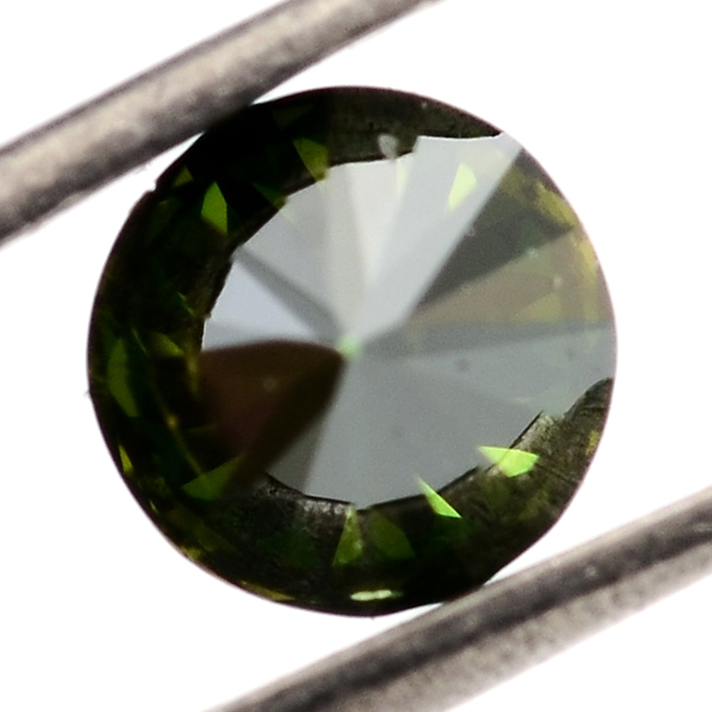 0.73 Green Diamond Round Loose Gemstone