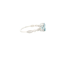 1.83 Carats Blue Lab Grown Diamond 14K Gold Ring