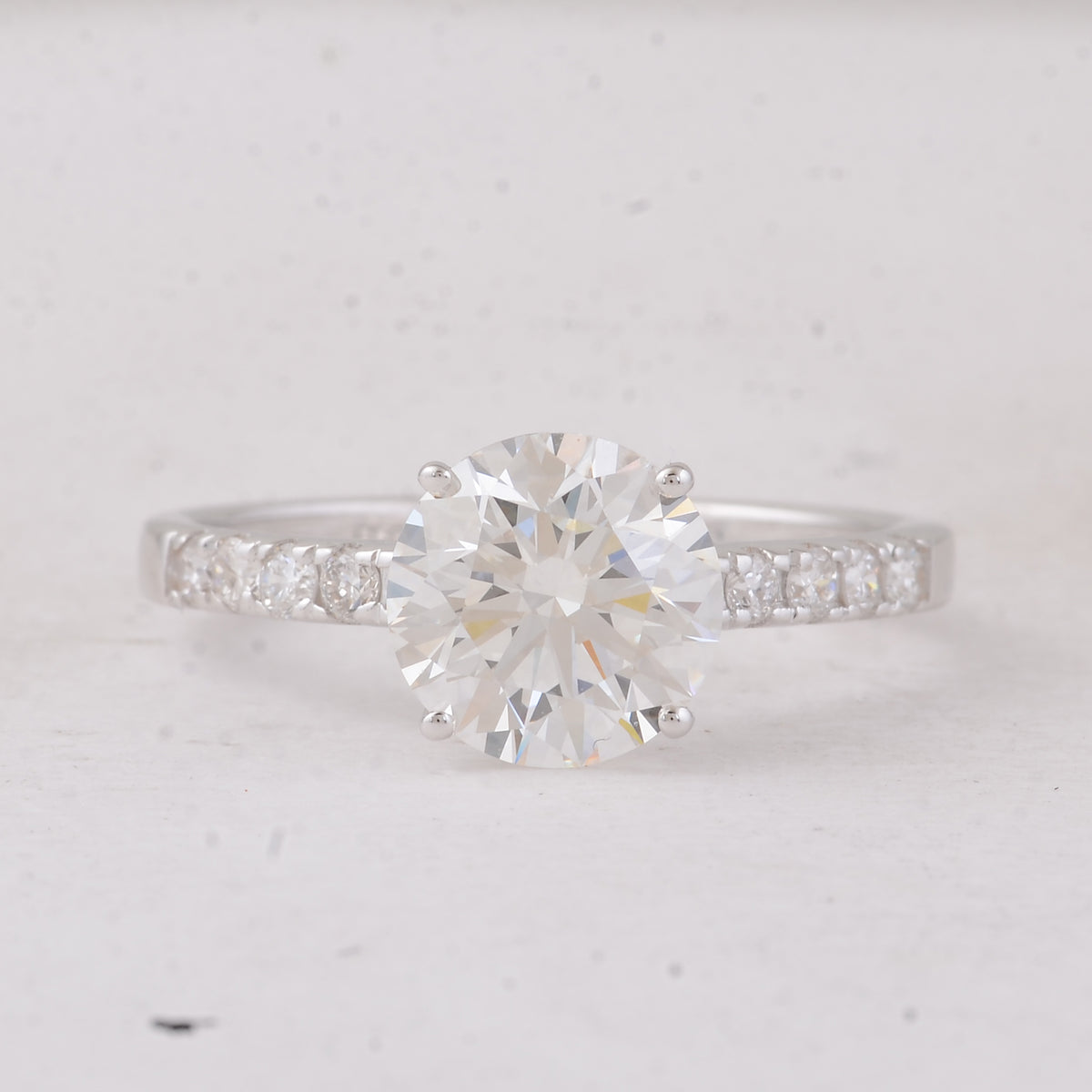 2.31 Carats Lab Grown Diamond 14K Gold Ring