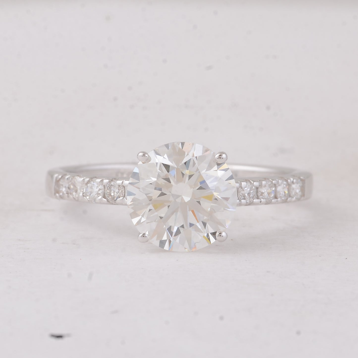 2.31 Carats Lab Grown Diamond 14K Gold Ring