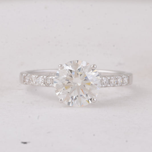 2.31 Carats Lab Grown Diamond 14K Gold Ring