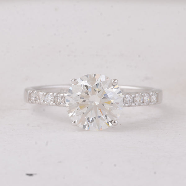 2.31 Carats Lab Grown Diamond 14K Gold Ring