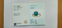 1.74 Ct Octagon Step Cut Natural Emerald 14K Gold Ring