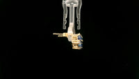 2.95 Ct Oval Sapphire 14K Gold Earrings