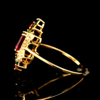 1.39 Ct Octagon Rubellite 14K Gold Ring