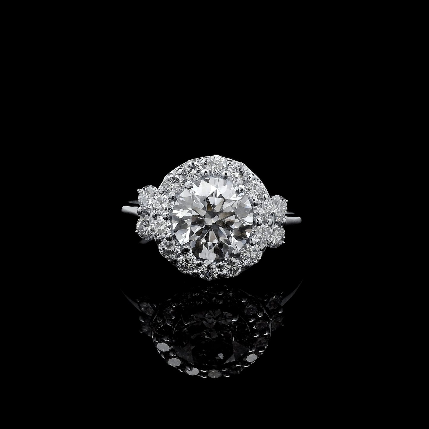 2.08 Carats Lab Grown Diamond 14K Gold Ring