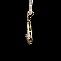 1.33 Ct Round Tanzanite 14K Gold Pendant