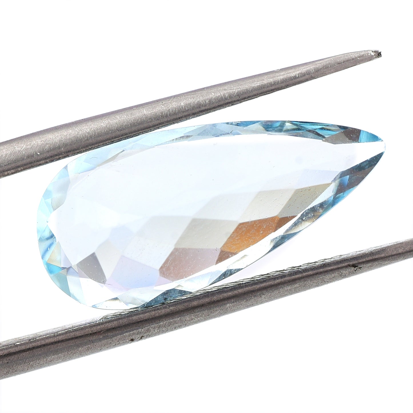 4.56 Natural Beryl Aquamarine Pear Mixed Cut Gemstone