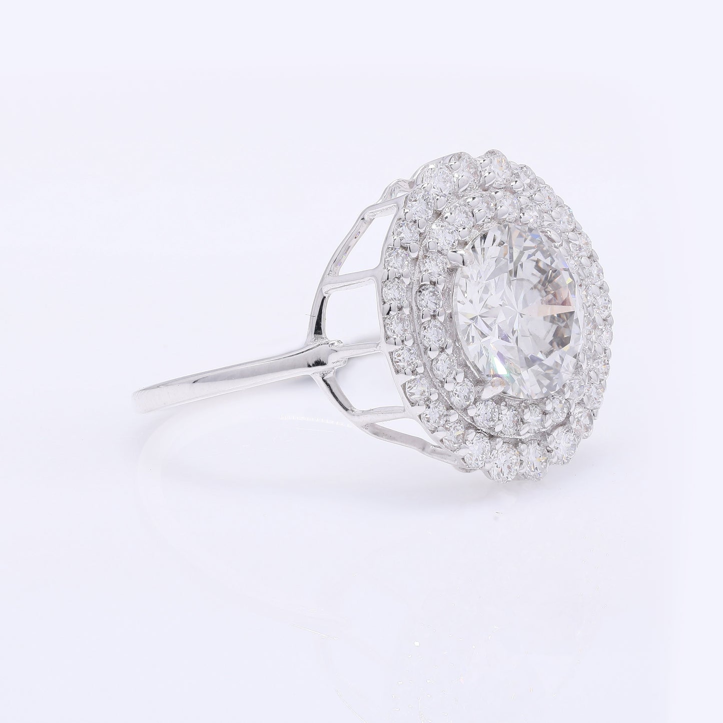 2.80 Carats Lab Grown Diamond 14K Gold Ring