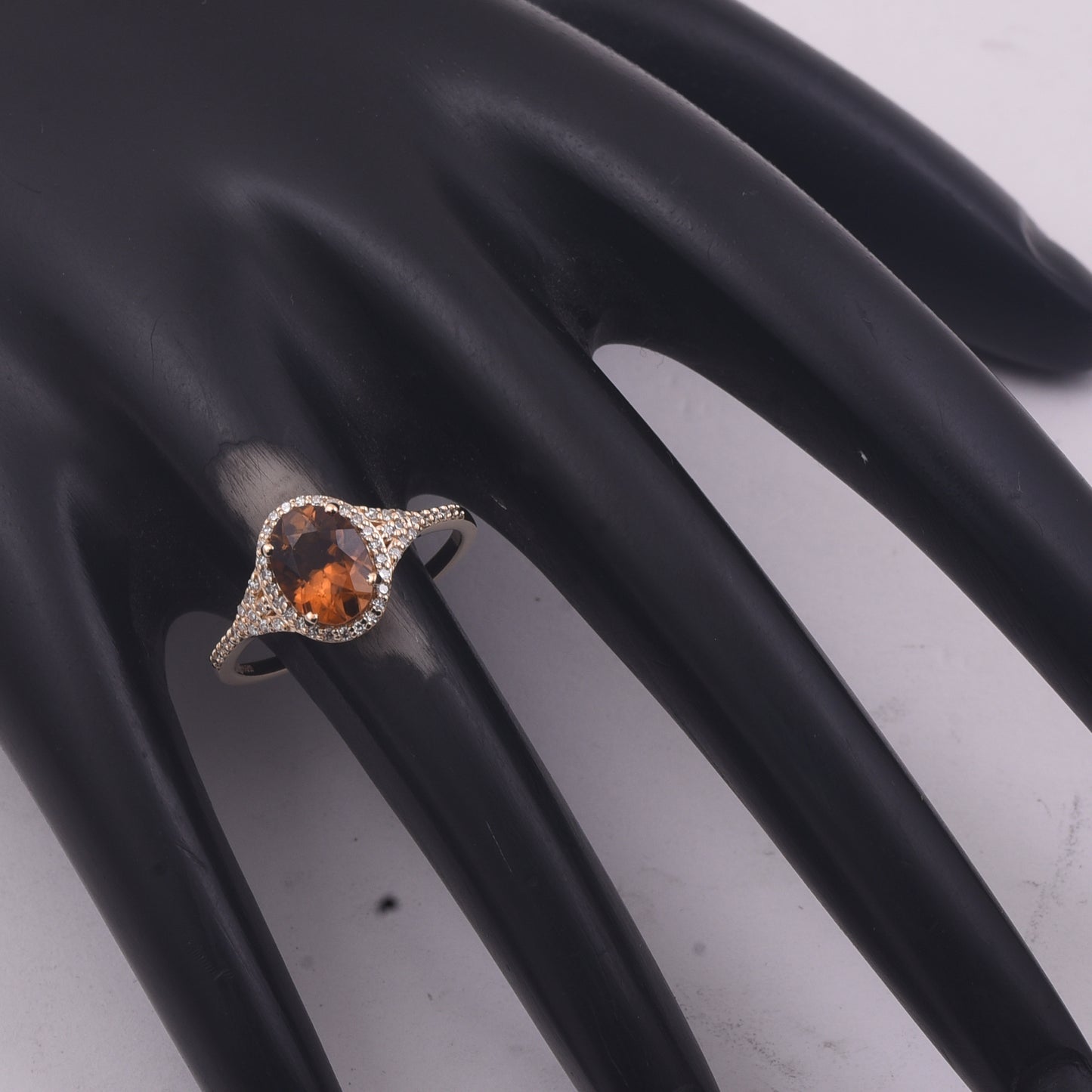 1.43 Ct Oval Mixed Cut Natural Tourmaline 14K Gold Ring