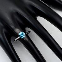 1.04 Carats Blue Lab Grown Diamond 14K Gold Ring