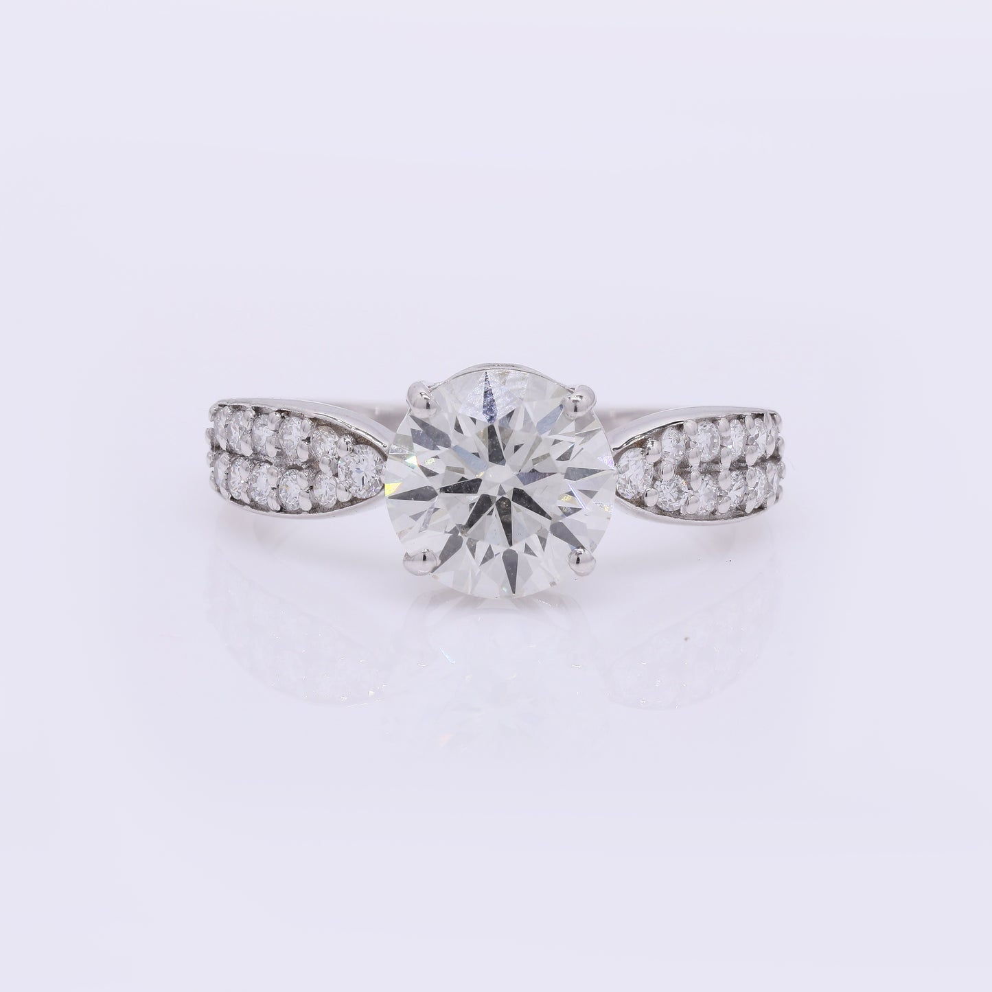 2.50 Carats Lab Grown Diamond 14K Gold Ring