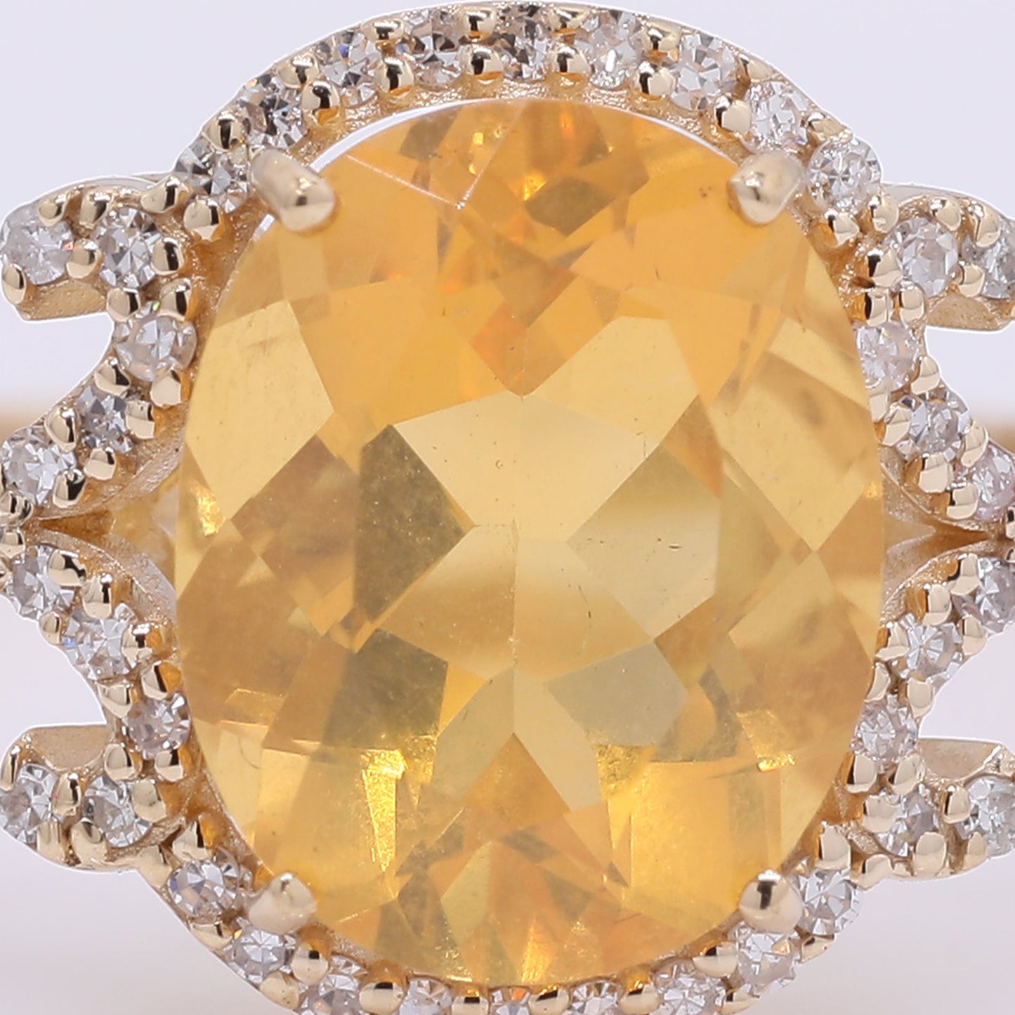 1.99 Ct Oval Mixed Cut Natural Fire Opal 14K Gold Ring
