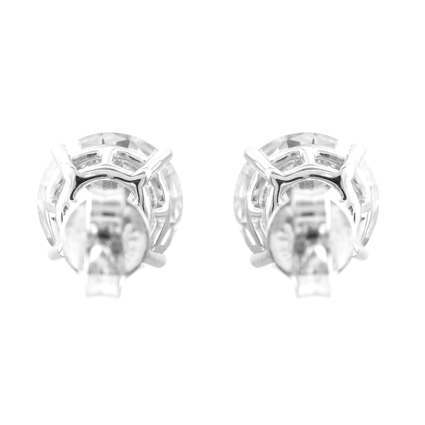 3.11 Carats Lab Grown Diamond 14K Gold Earrings