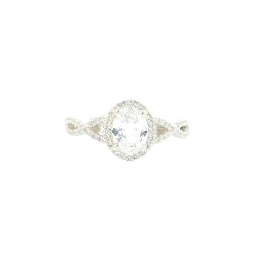 6.29 Ct Cubic Zirconia 925 Sterling Silver Ring