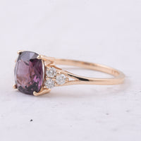 2.40 Ct Cushion Natural Spinel 14K Gold Ring