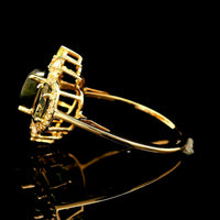 2.92 Ct Oval Tourmaline 14K Gold Ring