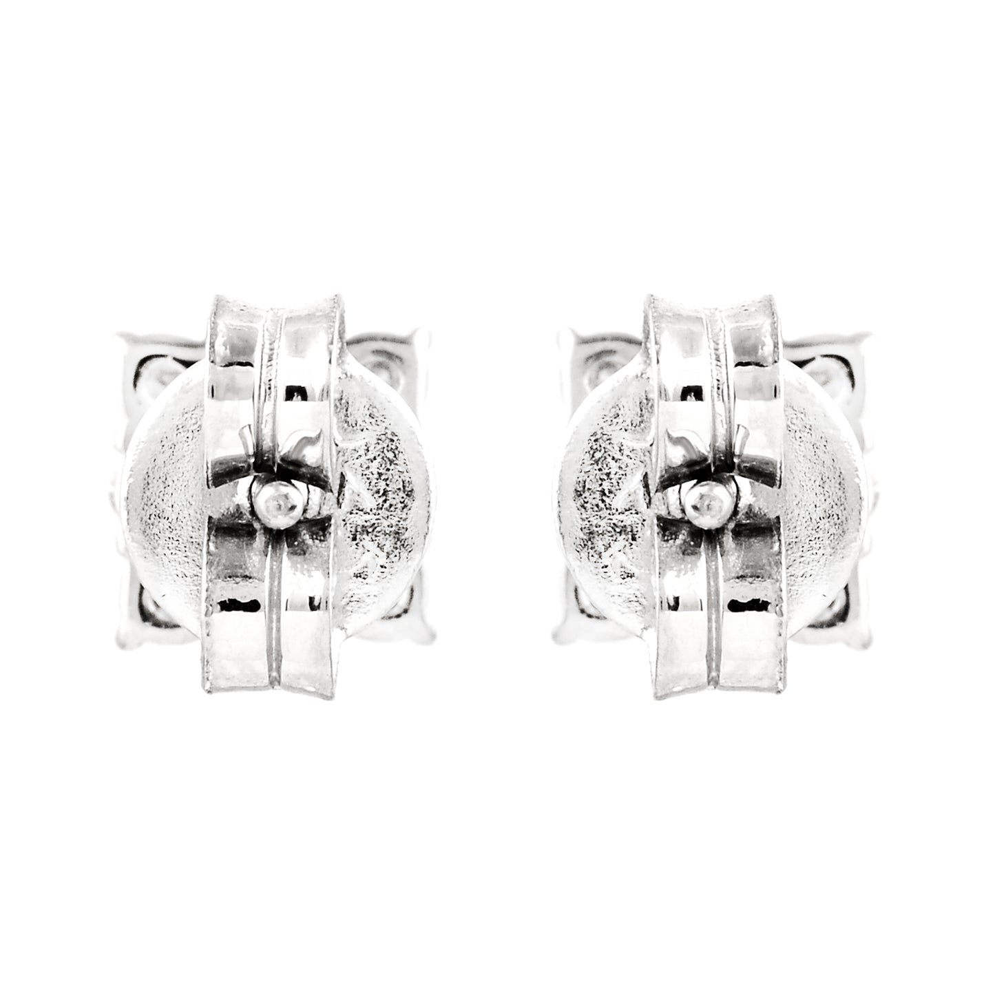 0.71 Ct Round Lab Grown Diamond 925 Silver Earrings
