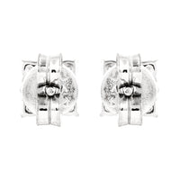 0.71 Ct Round Lab Grown Diamond 925 Silver Earrings