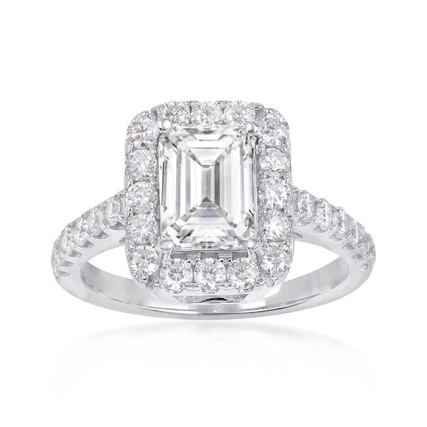 2.59 ct. t.w. Moissanite Ring in Sterling Silver. Size 9