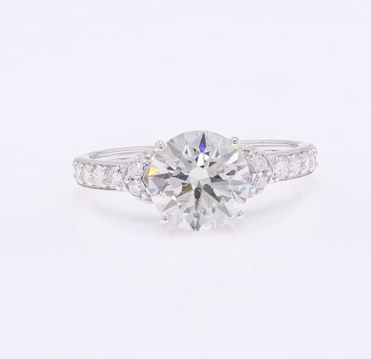 2.48 Carats Lab Grown Diamond 14K Gold Ring