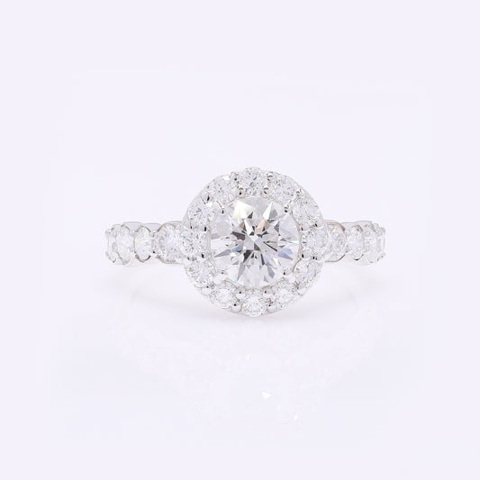2.14 Carats Lab Grown Diamond 14K Gold Ring
