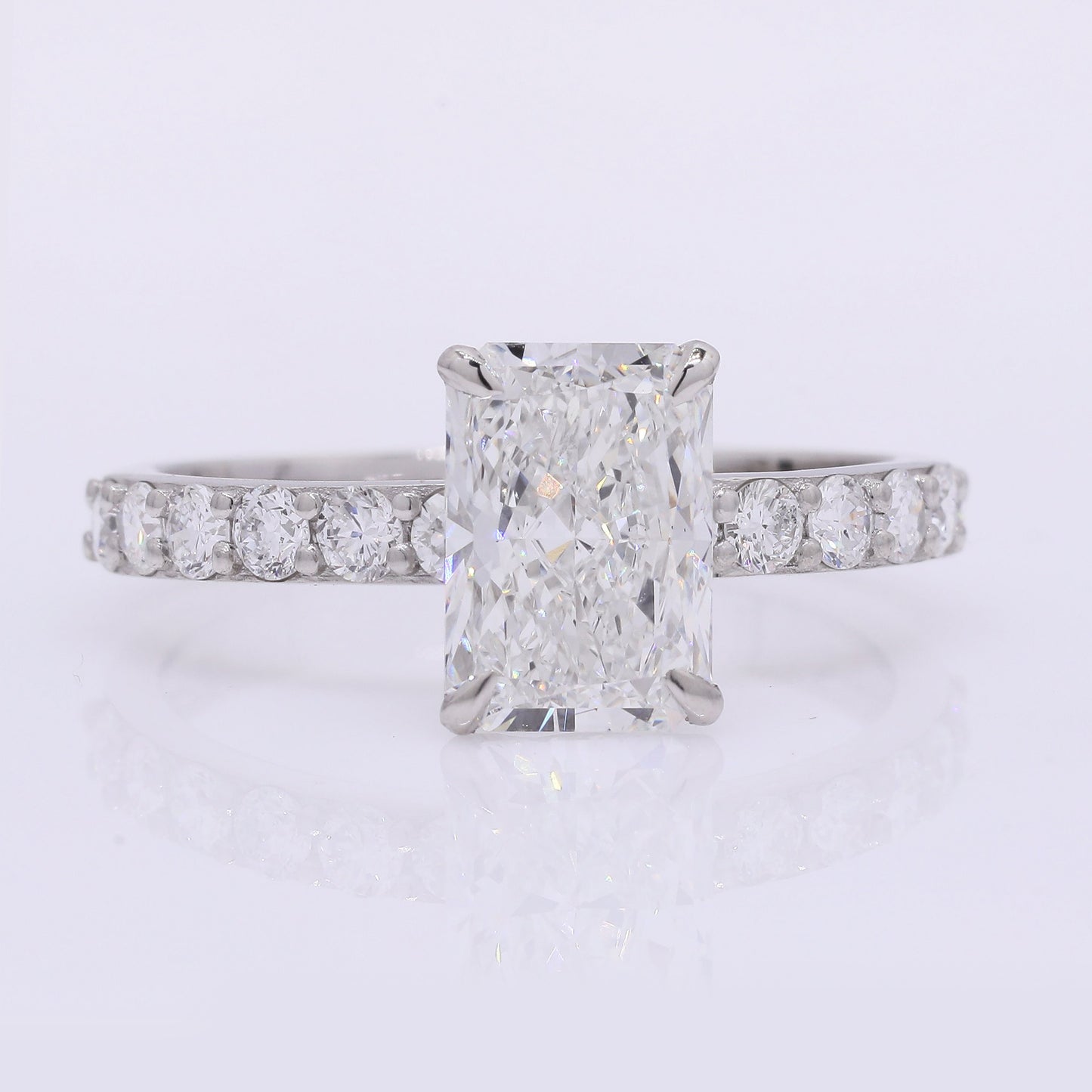 2.44 Carats Lab Grown Diamond 950 Platinum Ring