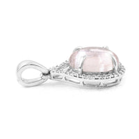 2.74 Ct Oval Cabochon Cut Natural Tourmaline 950 Platinum Pendant