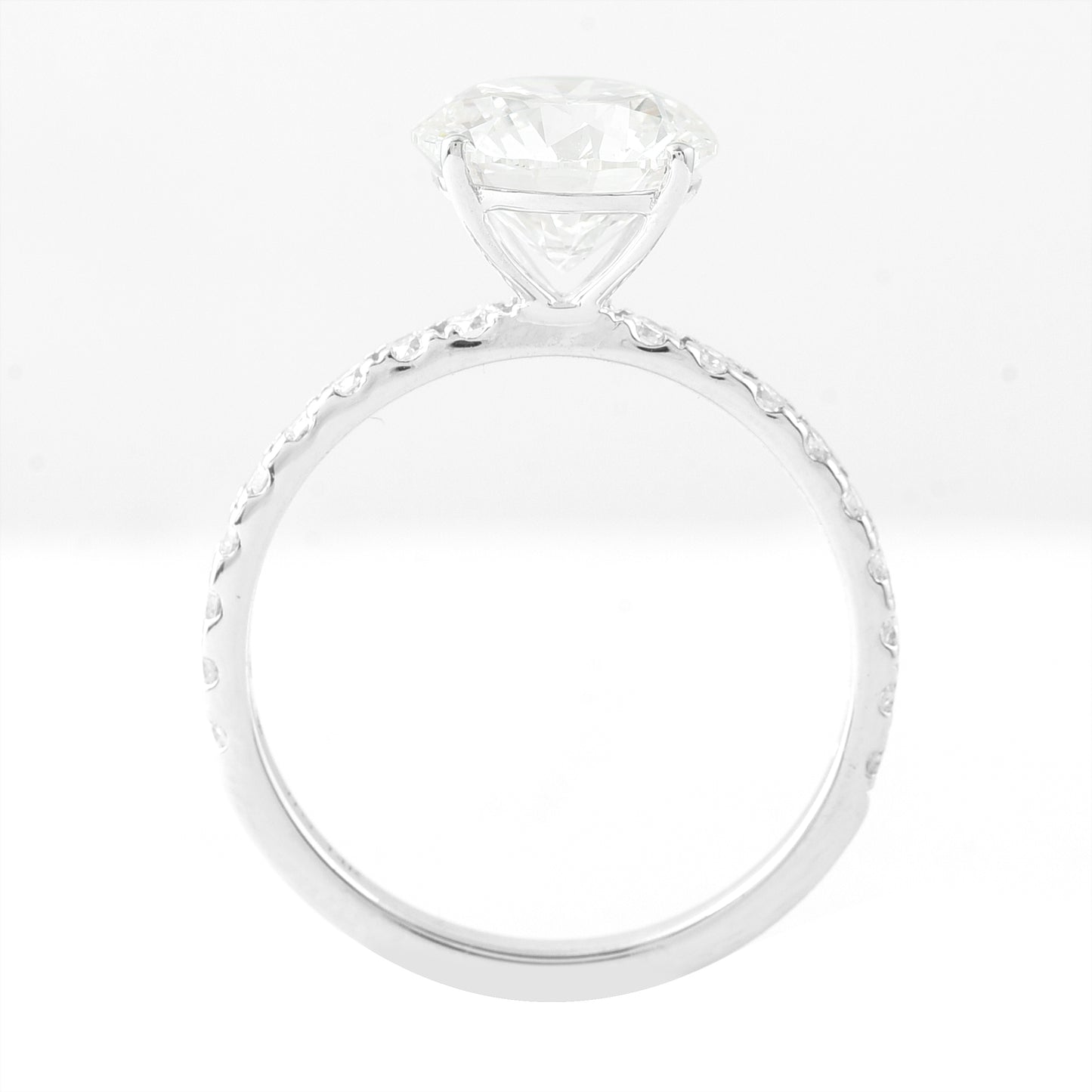 2.90 Carats Lab Grown Diamond 14K Gold Ring