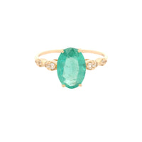 1.74 Ct Oval Emerald 14K Gold Ring