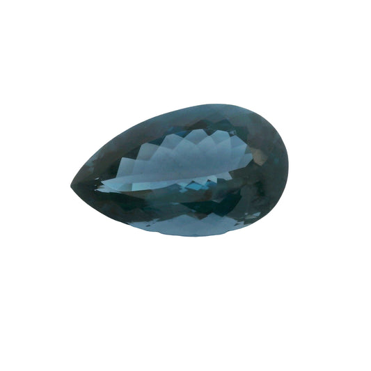 60.92 London Blue Topaz Pear Gemstone
