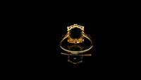 2.53 Ct Octagon Natural Sapphire 14K Gold Ring