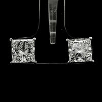3.49 Carats Lab Grown Diamond 14K Gold Earrings
