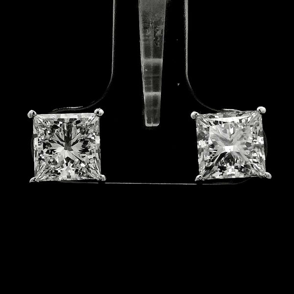 3.49 Carats Lab Grown Diamond 14K Gold Earrings