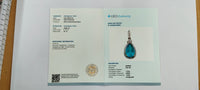 1.67 Ct Pear Mixed Cut Natural Emerald 14K Gold Pendant